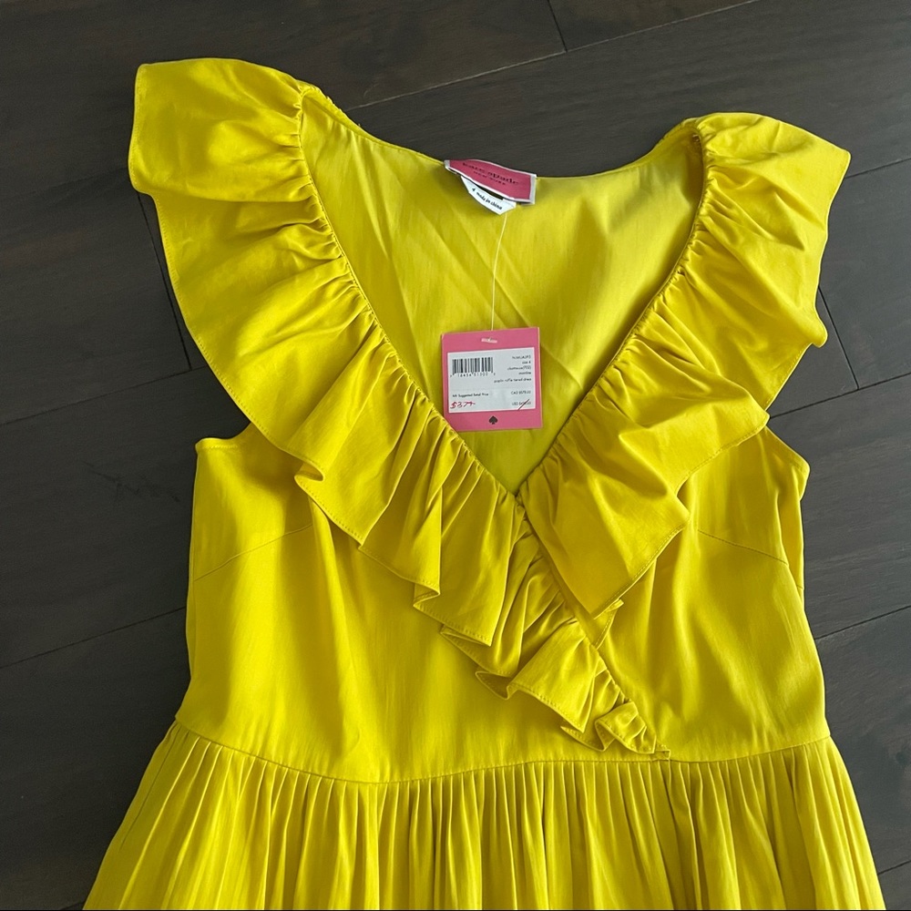 Kate Spade Poplin Ruffle Tiered Dress - Picture 6 of 7